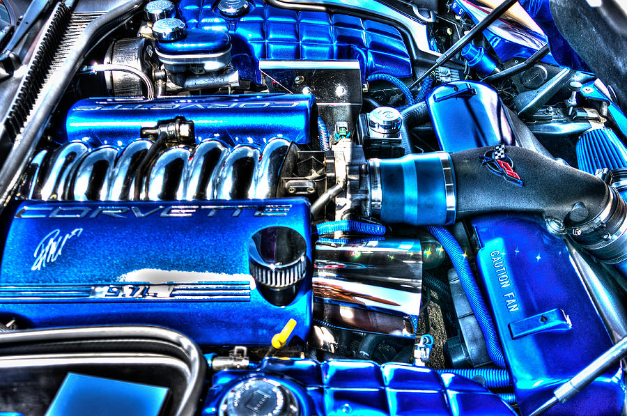 Corvette in Blue Photograph by George Strohl