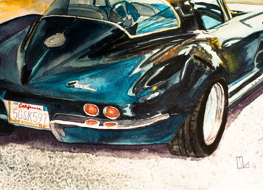 Corvette Painting by Lee Stockwell