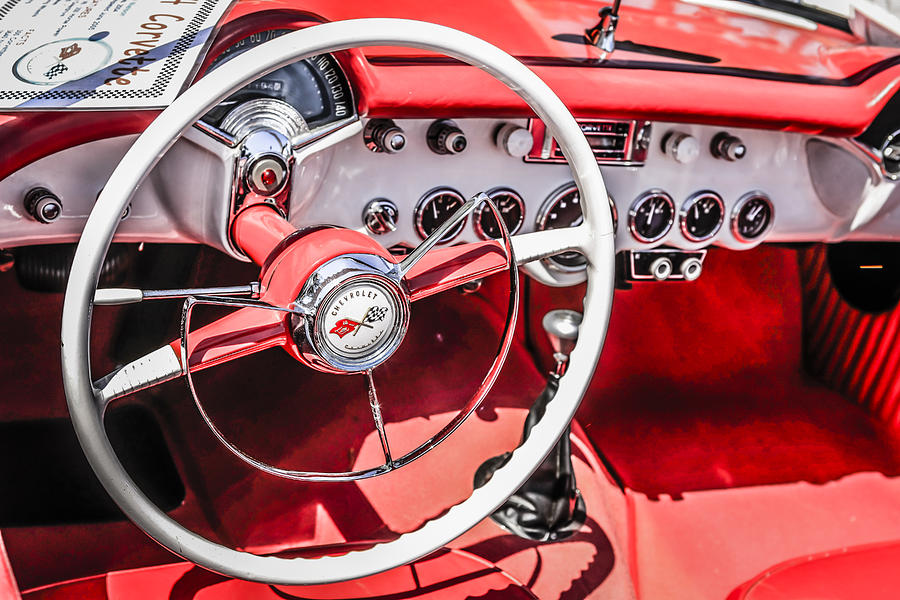 Corvette Red Leather Photograph by Chris Smith