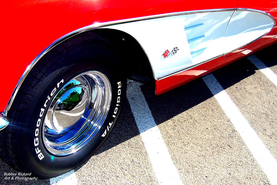 Rock And Roll Photograph - Corvette Wheels by Bobbee Rickard