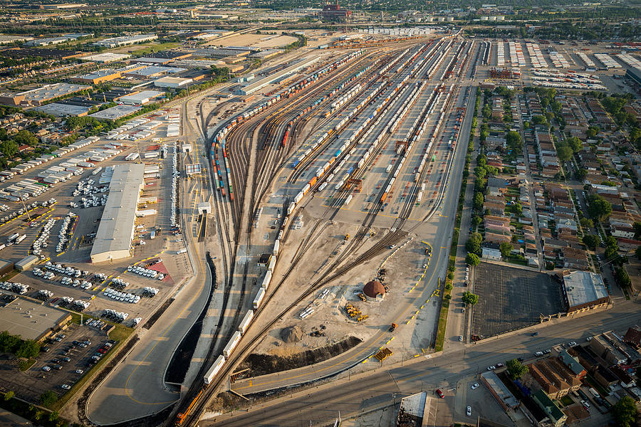 Corwith Intermodal Rail Yard Chicago Photograph by Steve Gadomski - Pixels