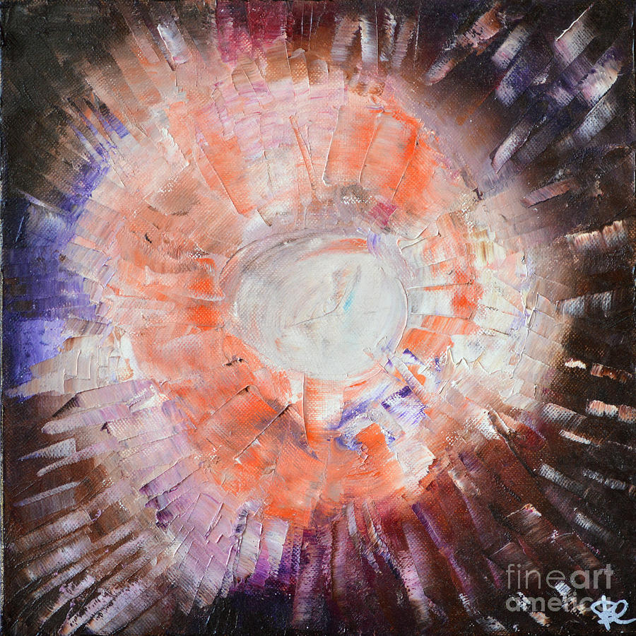 Cosmic Burst Painting by Belinda Capol