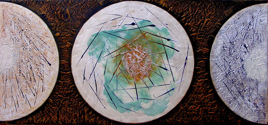 Abstract Painting - Cosmic Carrilon Chime by Carolyn Goodridge
