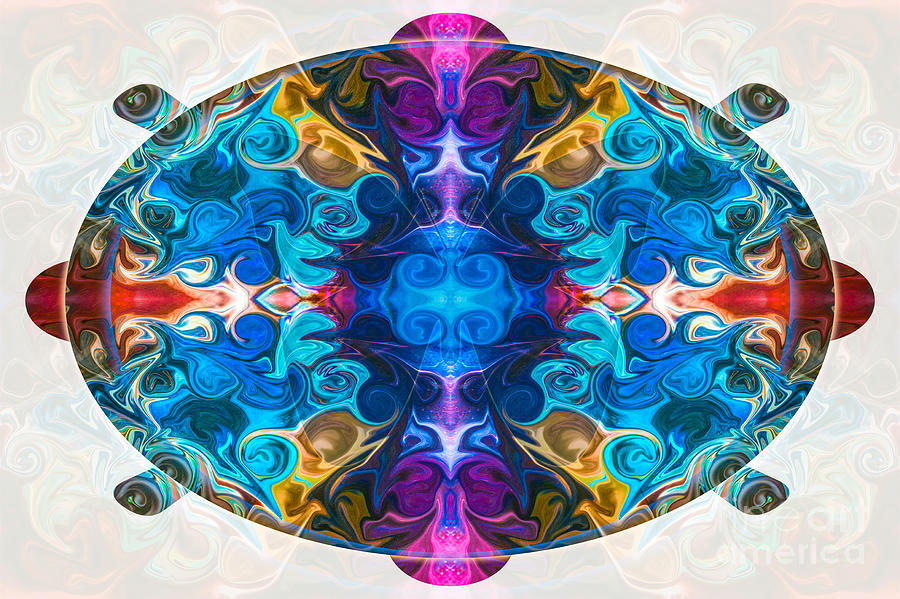 Cosmic Clocks and Ticking Tocks Abstract Shapes by Omaste Witkow Digital Art by Omaste Witkowski