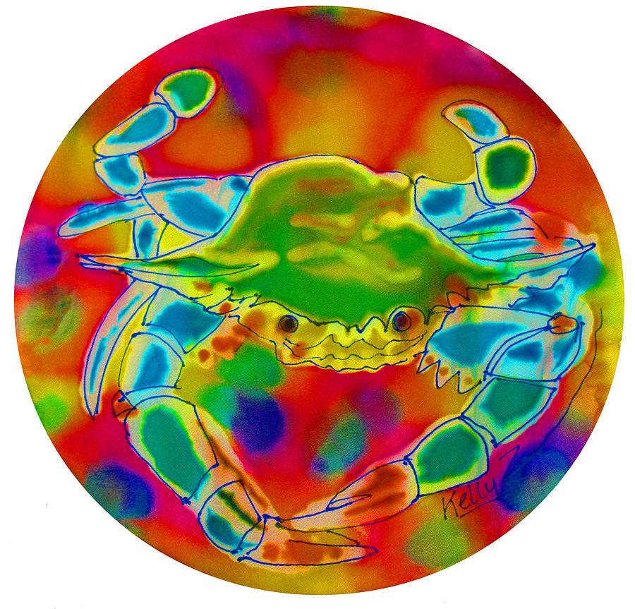 Cosmic Crab Painting by Kelly Smith