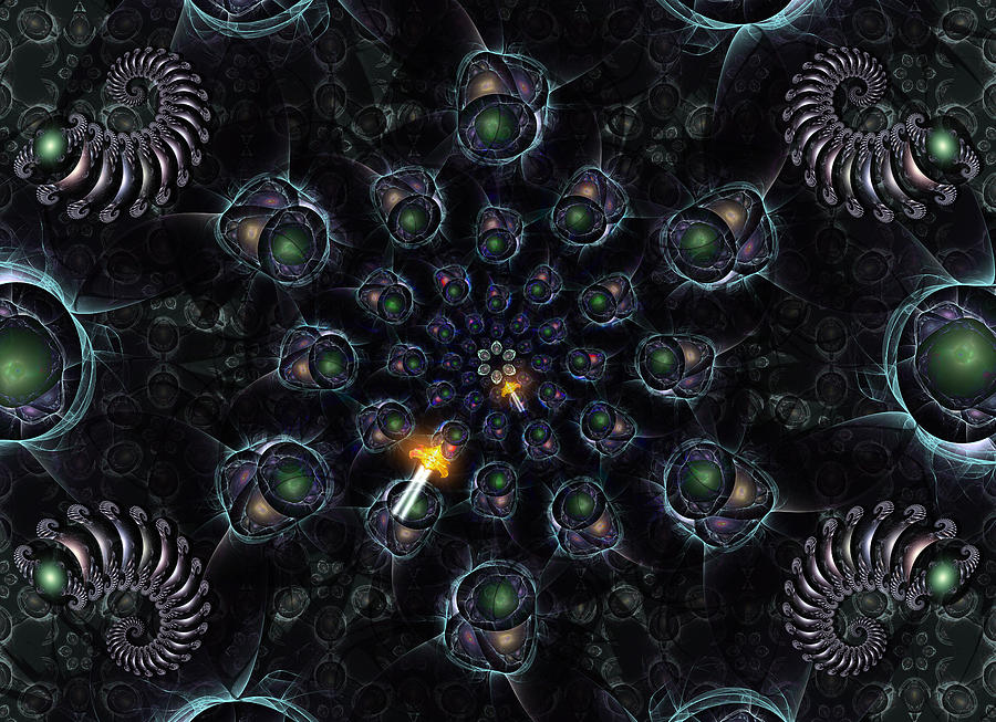 Space Digital Art - Cosmic Embryos by Shawn Dall