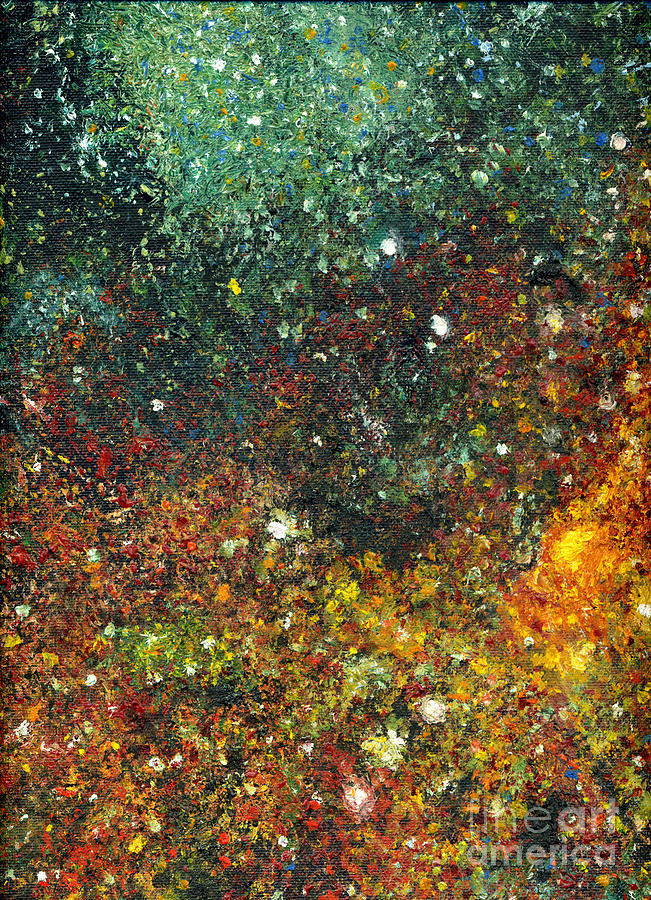 Cosmic Energy Painting by Myra Maslowsky