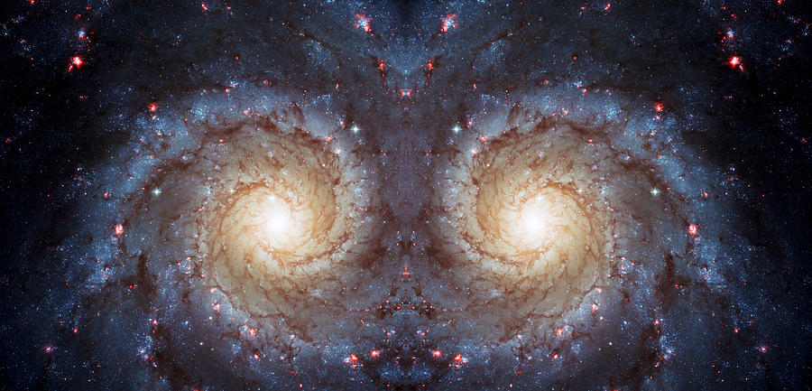 Cosmic Galaxy Reflection Photograph by Jennifer Rondinelli Reilly - Fine Art Photography