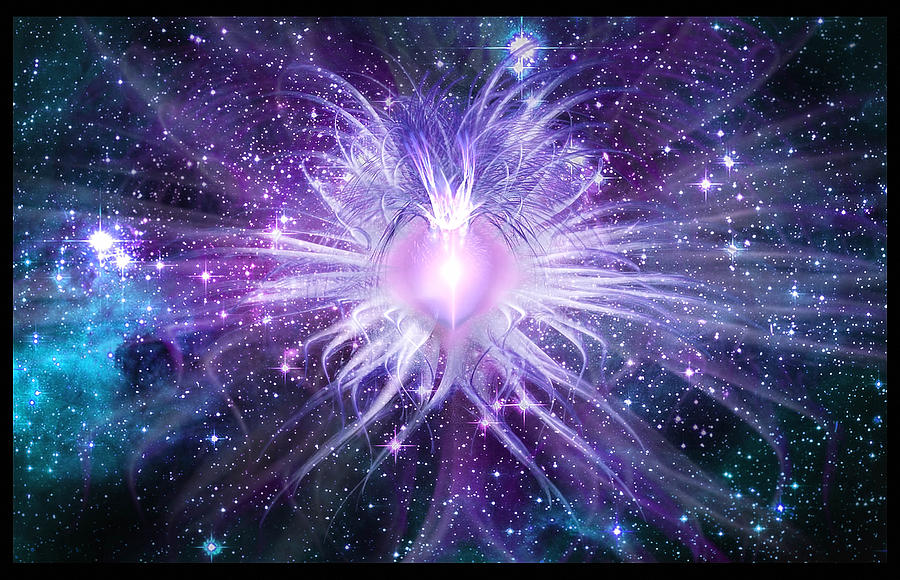 Space Digital Art - Cosmic Heart of the Universe by Shawn Dall