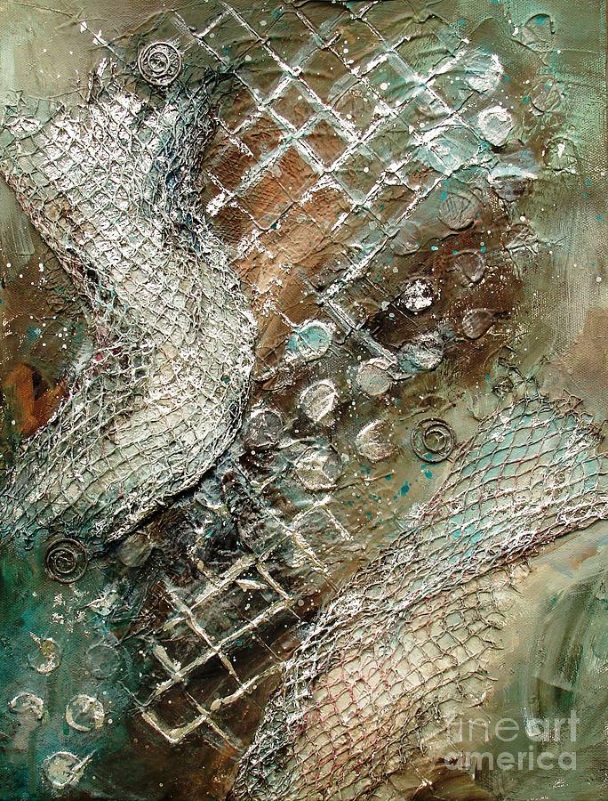 Silvered Salmon Painting by Phyllis Howard