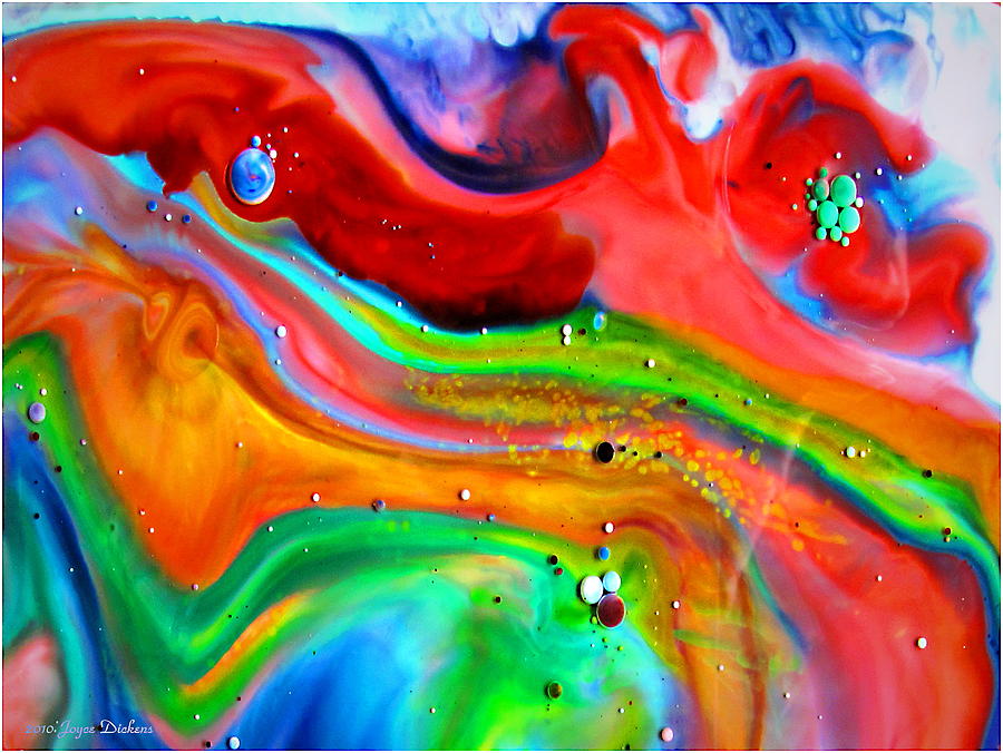 Abstract Painting - Cosmic Lights by Joyce Dickens