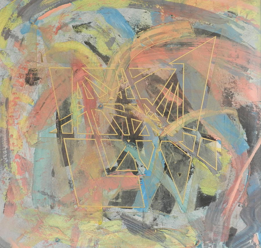 Abstract Painting - Cosmic by Muneer McAdams-Mahmoud