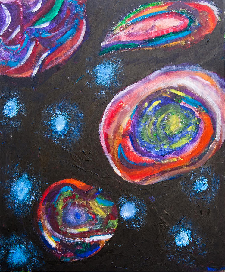 Abstract Painting - Cosmic Phenomenon III by Natasha R Three