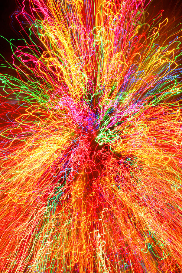 Cosmic phenomenon or Christmas Lights Photograph by Barbara West