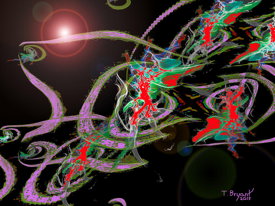 Cosmic Rays Digital Art by Kume Bryant