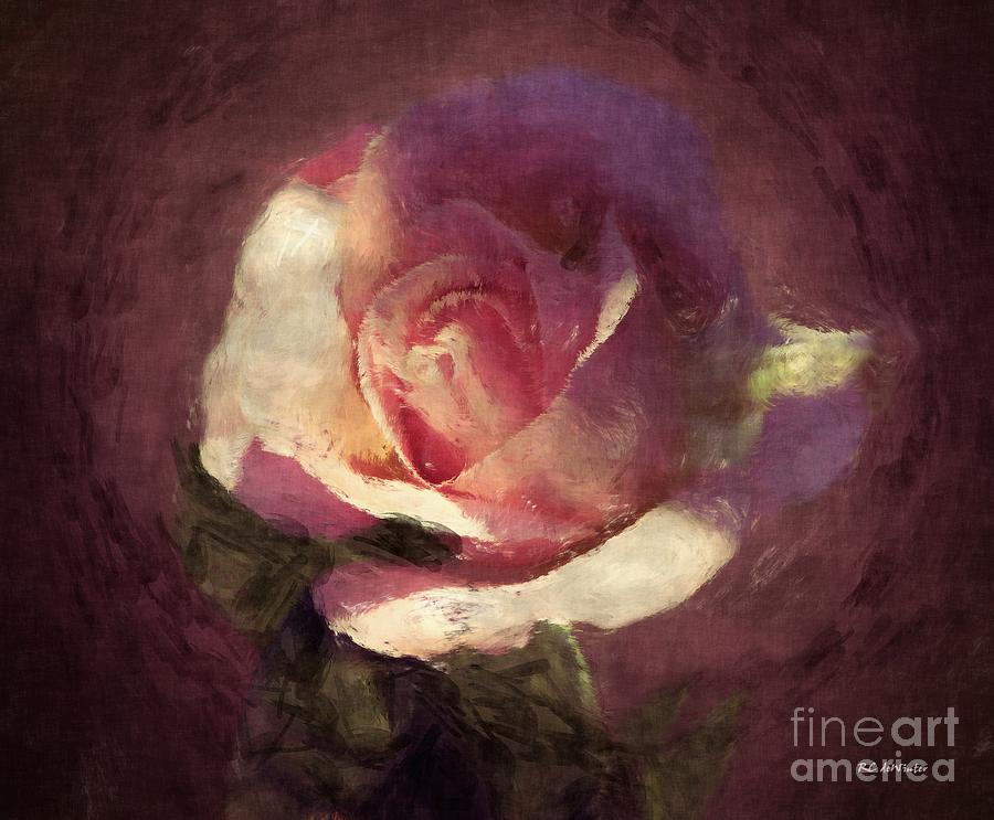 Cosmic Rose Painting by RC DeWinter