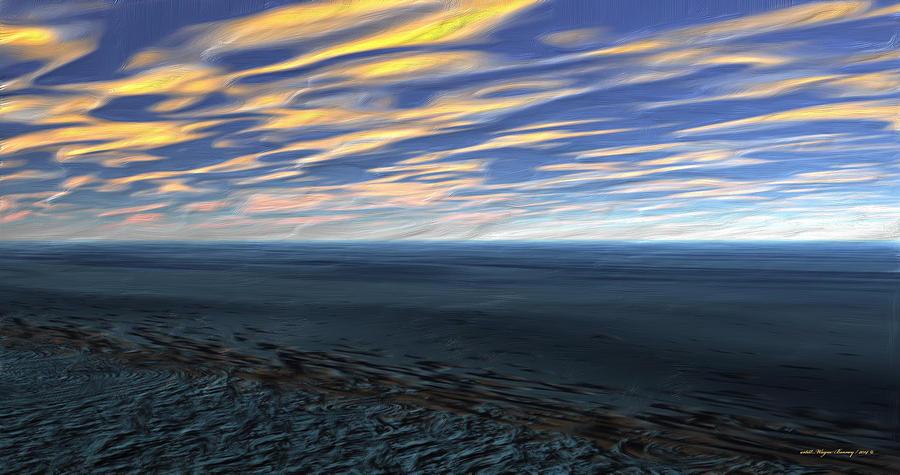 Cosmic Sky Painting by Wayne Bonney