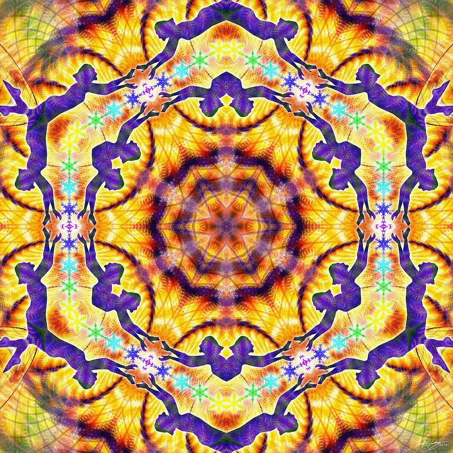 Cosmic Spiral Kaleidoscope 40 Digital Art by Derek Gedney