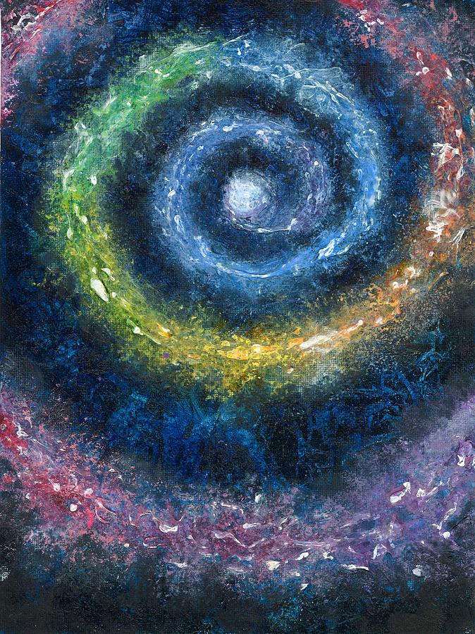 Cosmic Spiral Painting by Melinda DeMent