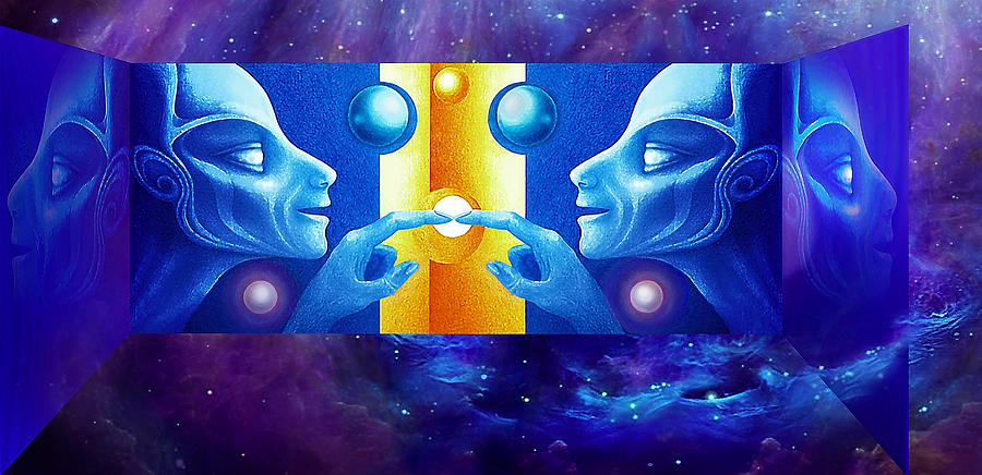 Cosmic  Touch Painting by Hartmut Jager