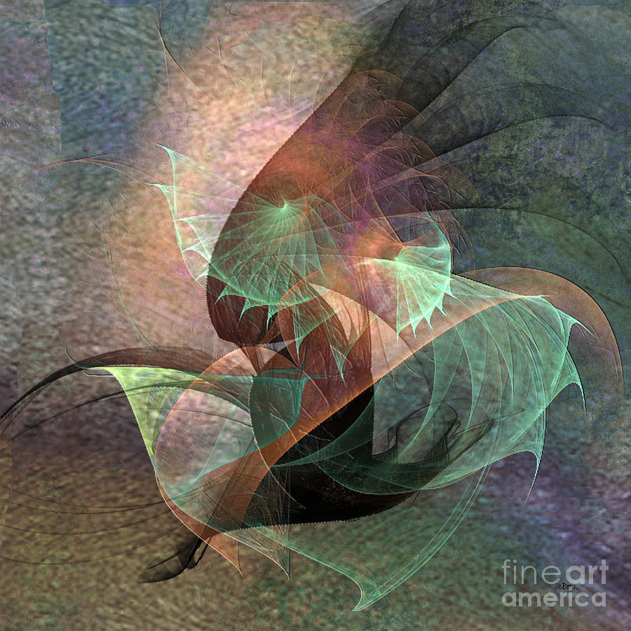 Abstracts Digital Art - Cosmic Tundra - Square Version by John Robert Beck Abstracts Digital Art - Cosmic Tundra - Square Version by John Robert Beck