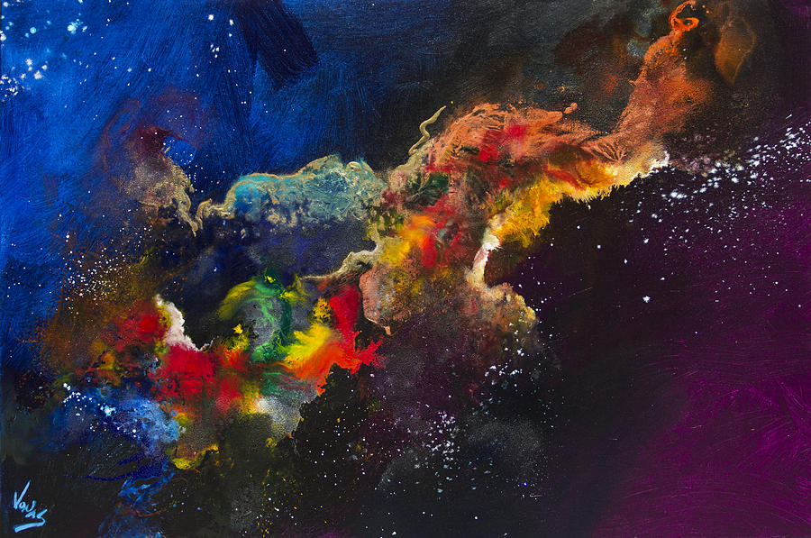 Abstract Painting - Cosmic Voyage #203 by Jonas Gerard