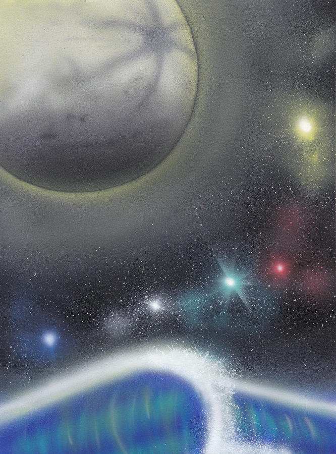 Space Painting - Cosmic Wave by Christopher Soeters