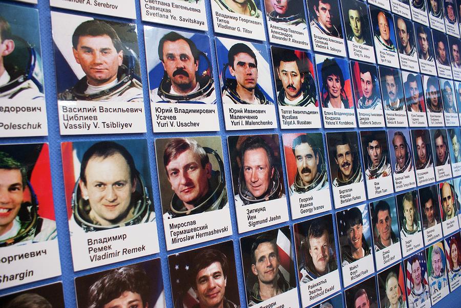 Cosmonaut Photographs In Baikonur Museum Photograph by Mark Williamson/science Photo Library