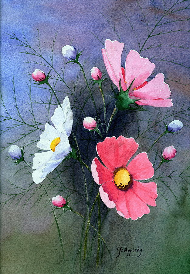 Cosmos  Painting by Jo Appleby