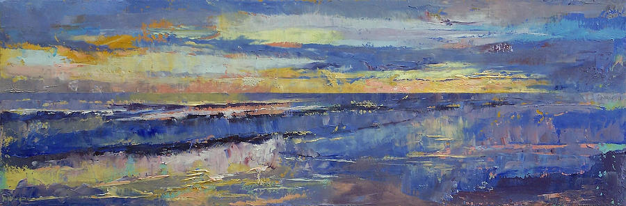 Sunset Painting - Costa Rica Sunset by Michael Creese