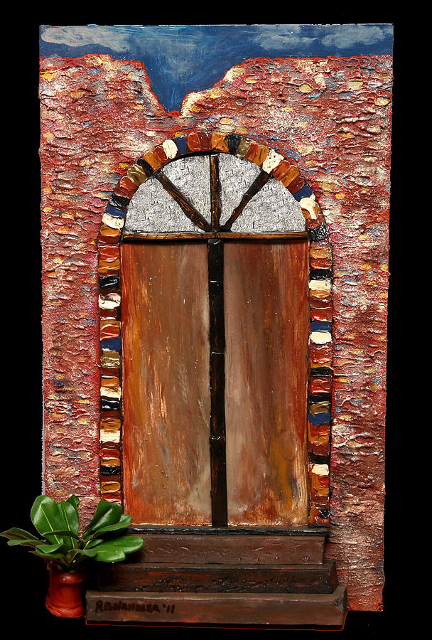 Costa Rican Doorway Painting by Robert Handler