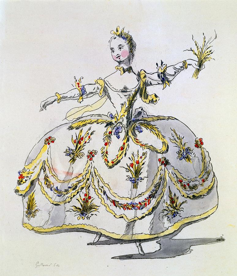 Costume Drawing - Costume Design For Ceres, Facsimile by French School
