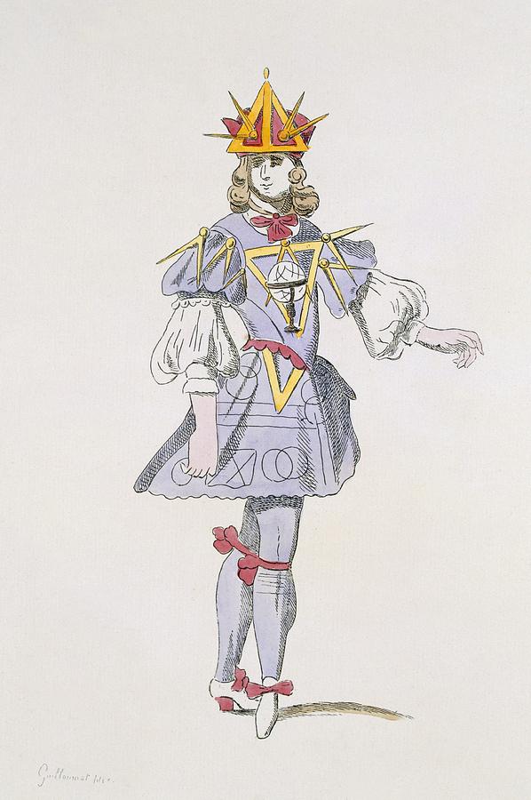 Hat Drawing - Costume Design For Geometry In A 17th by French School