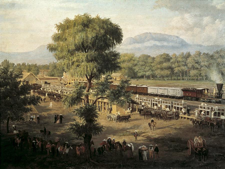 Coto Y Maldonado, Luis 1830-1891. Train Photograph by Everett