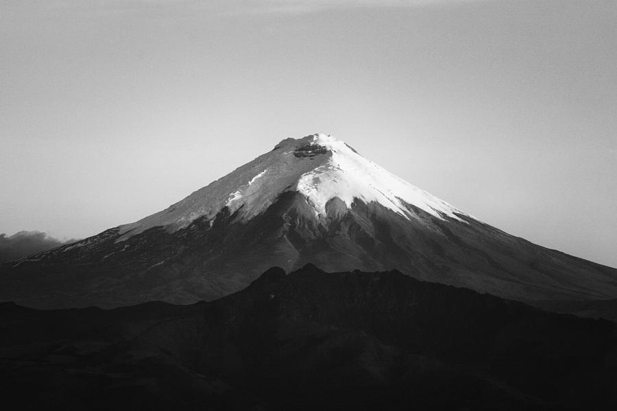 Cotopaxi in Black and White Photograph by Alex Troya | Fine Art America