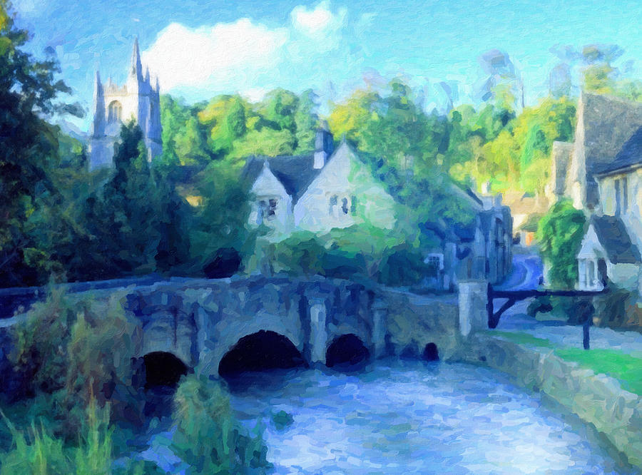 Cotswolds Of England Painting by Georgiana Romanovna