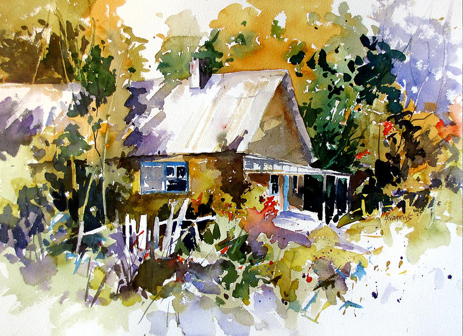 Cottage 1 Painting by Rae Andrews