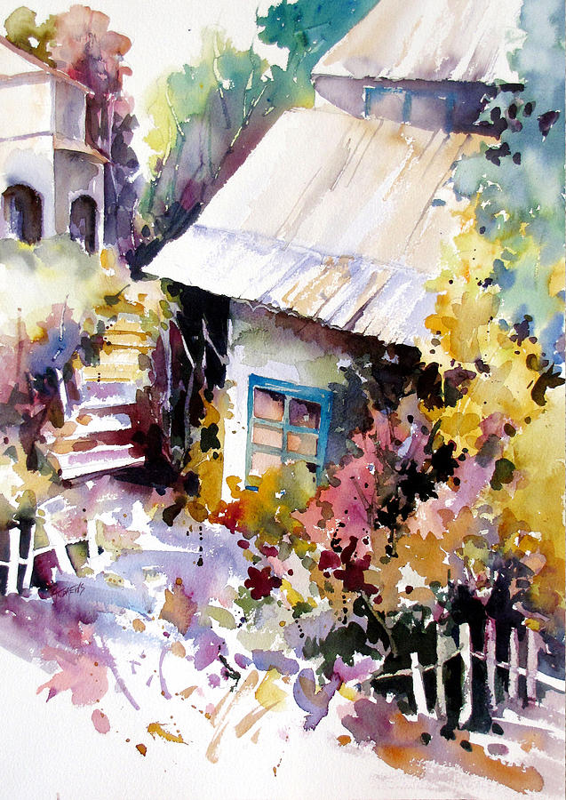 Cottage 2 Painting by Rae Andrews