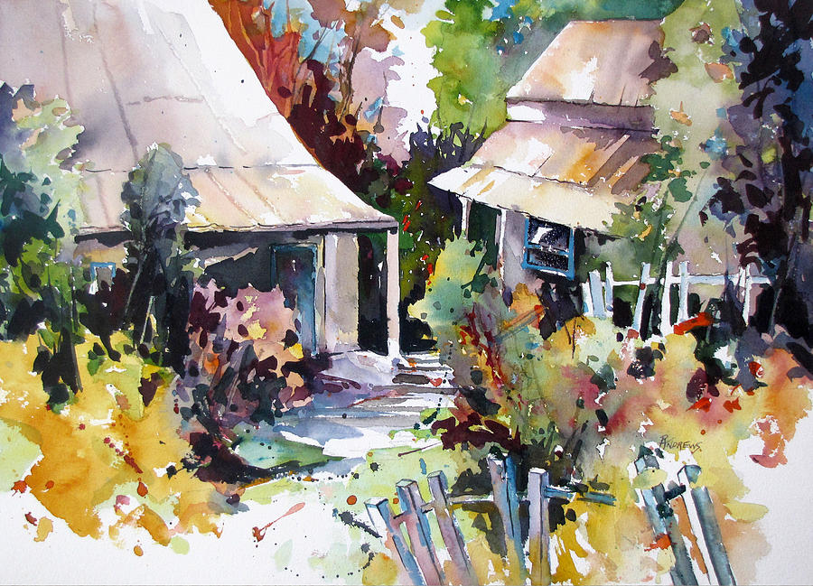 Cottage 4 Painting by Rae Andrews
