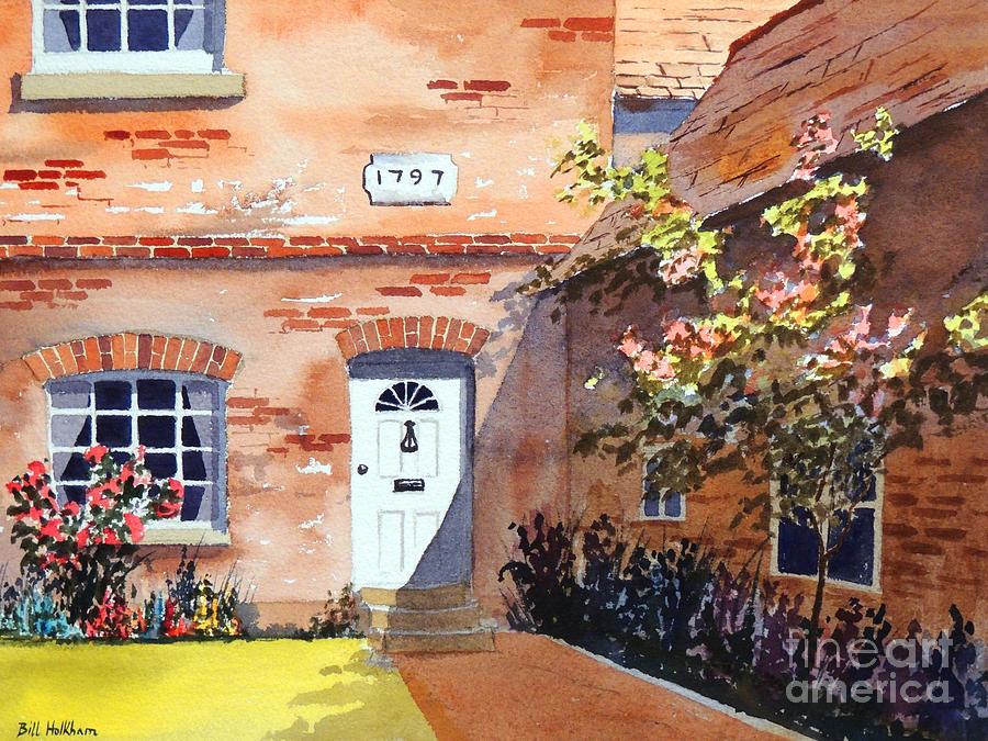 Cottage At Beaconsfield Village Painting by Bill Holkham