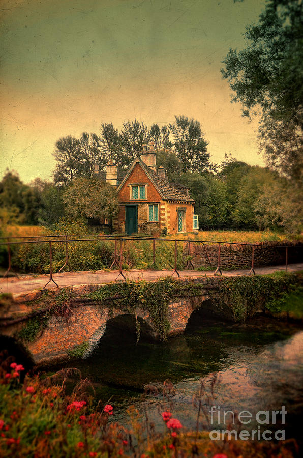 Flower Photograph - Cottage by the River by Jill Battaglia