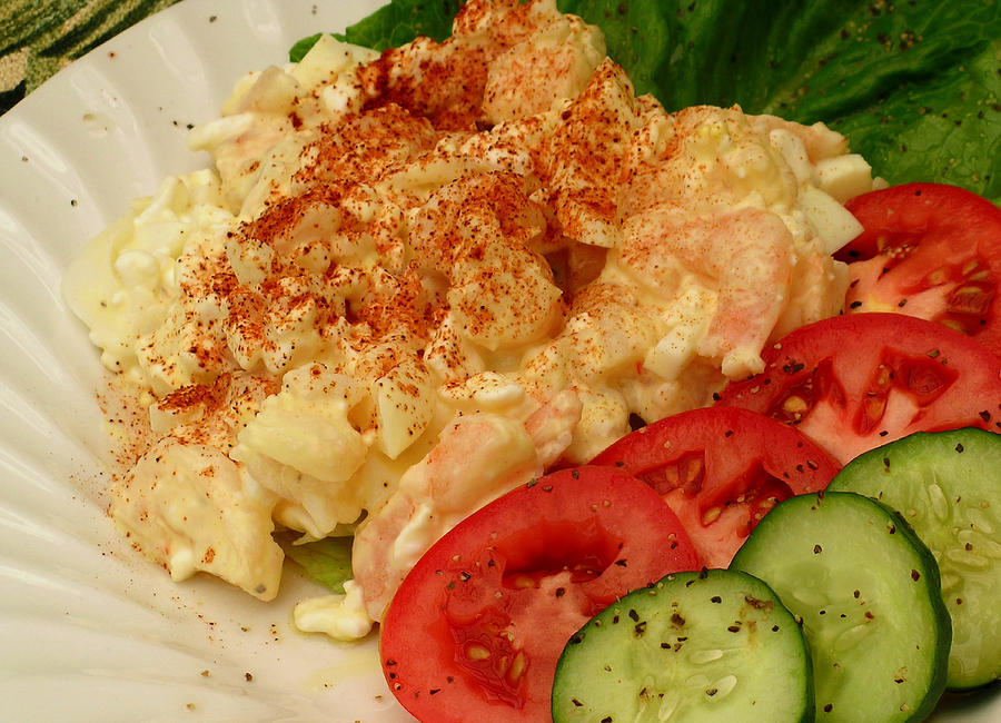 Molokai Photograph - Cottage Cheese Shrimp Salad by James Temple