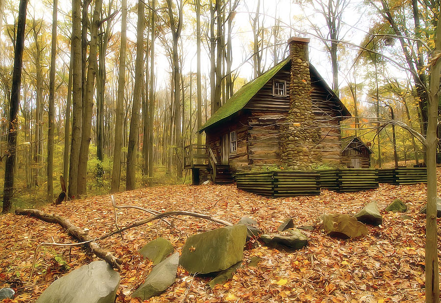 Fall Photograph - Cottage  by Edward Kreis