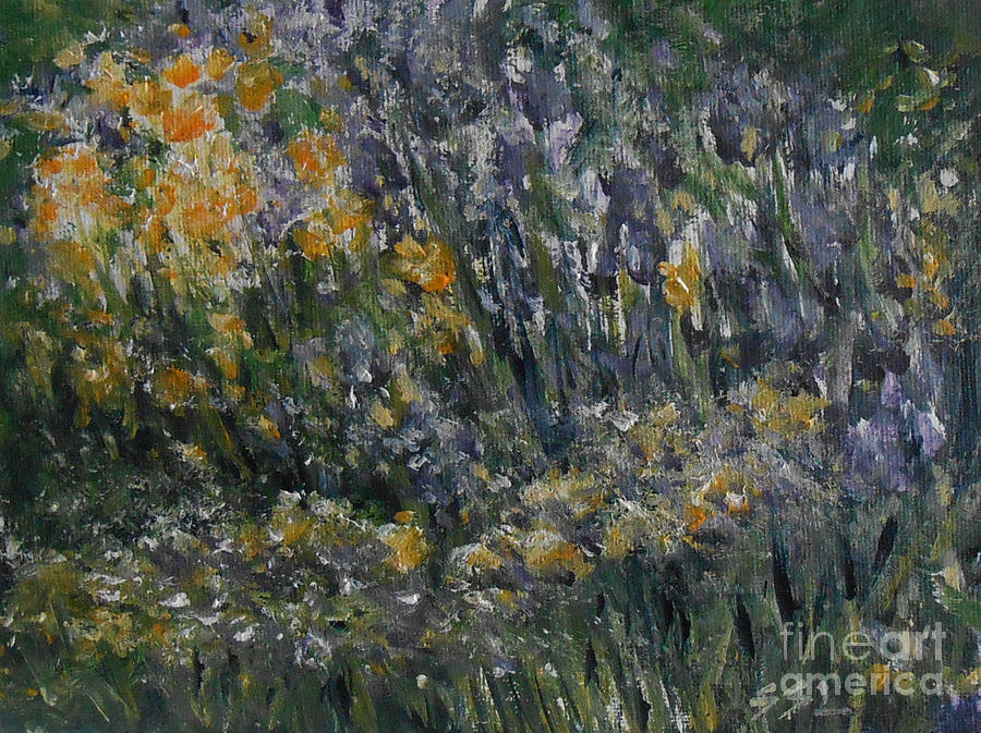 Cottage Garden 3 Painting by Jane See