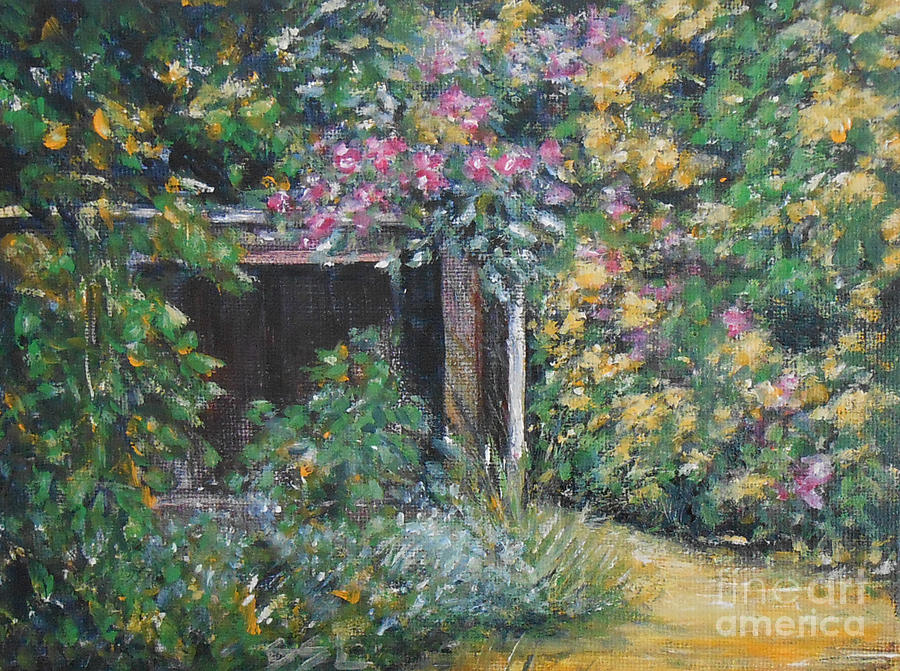 Cottage Garden 4 Painting by Jane See