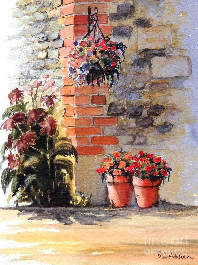 Cottage Garden  Painting by Bill Holkham