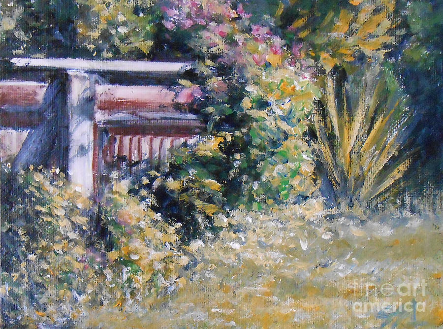 Cottage Garden Painting by Jane See