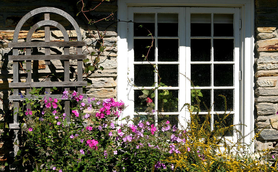 Cottage Garden Window Photograph by Living Color Photography Lorraine Lynch