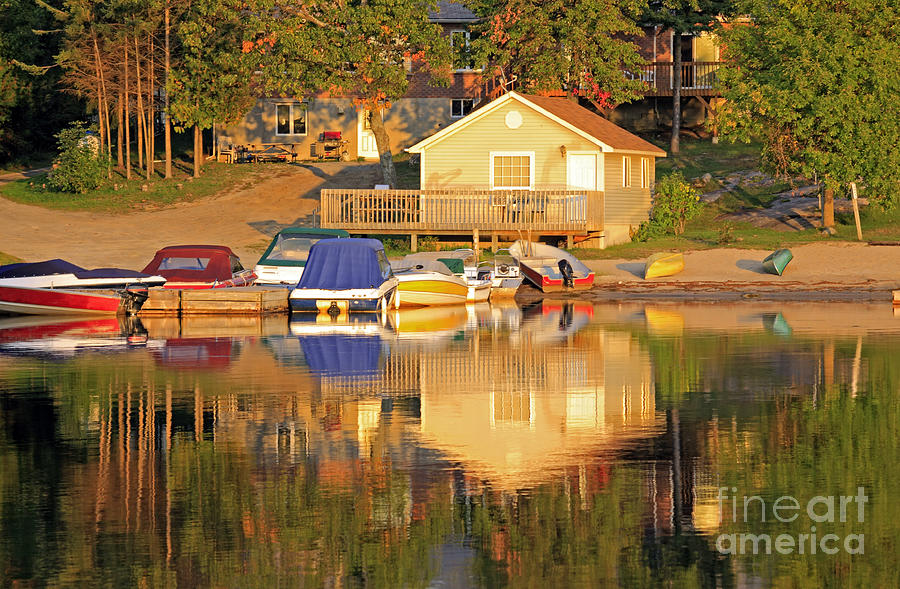 Cottage Marina Photograph by Charline Xia