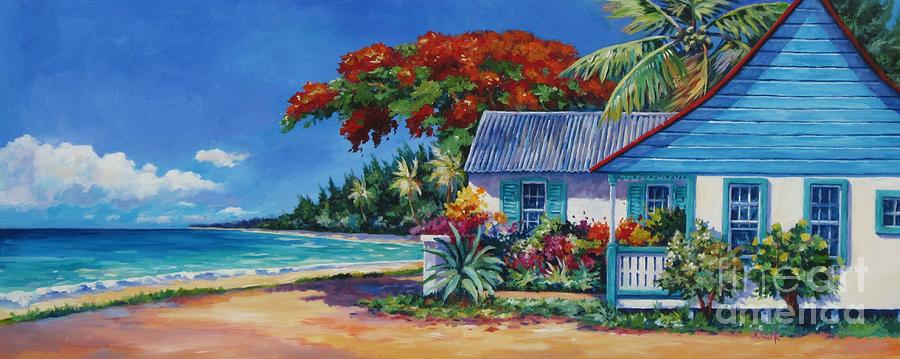 Cottage On 7 mile iBeachi iPaintingi by John Clark